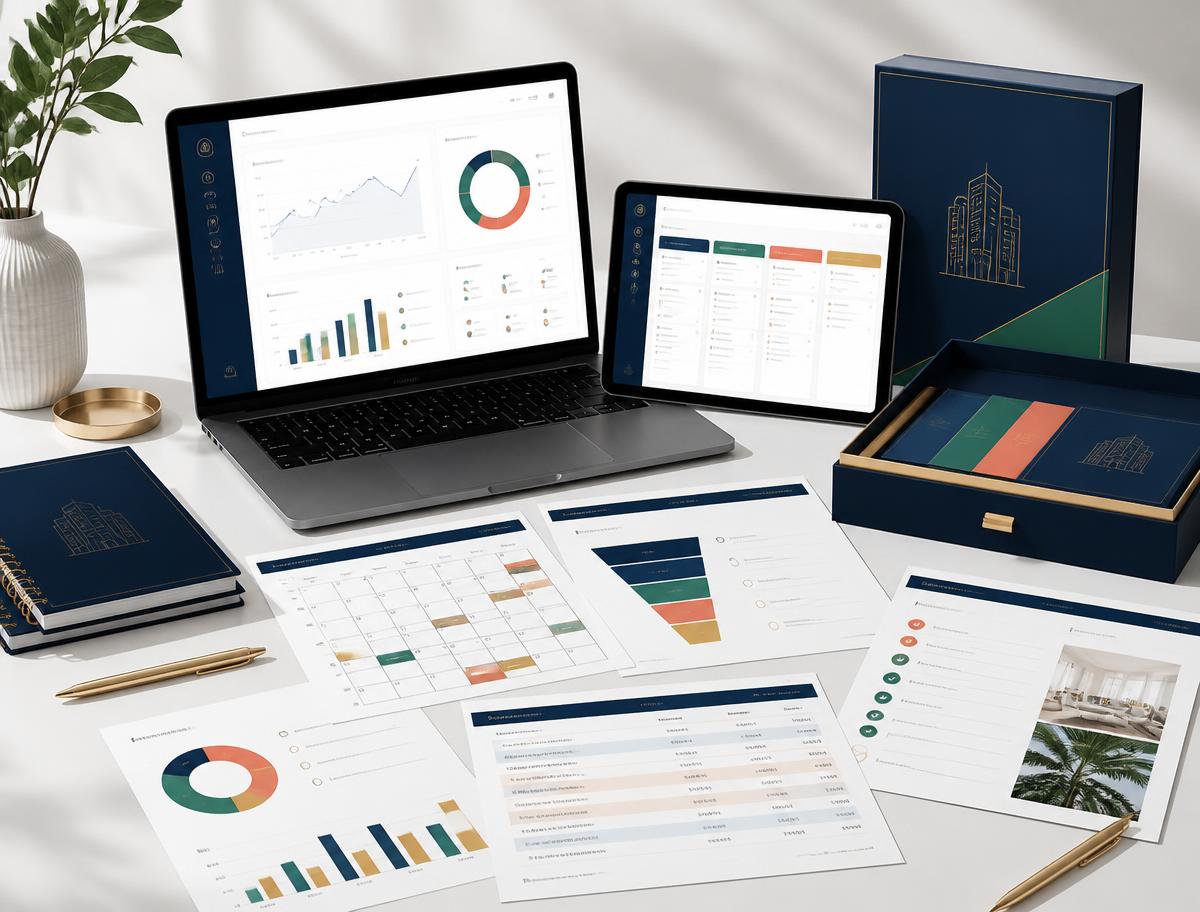 Complete real estate agent toolkit with digital dashboards and printable resources